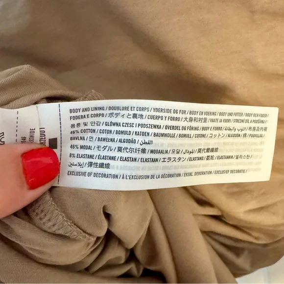 Abercrombie & Fitch | The A&F Paloma Maxi Dress, Tan Color, Modal, Size MP - NWT - Picture 11 of 12